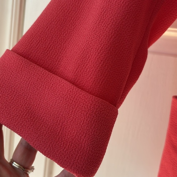 Aritzia Wilfred Lightweight Coral Pink Bright Blazer Size 6 Open Front Business‎ - Picture 8 of 11